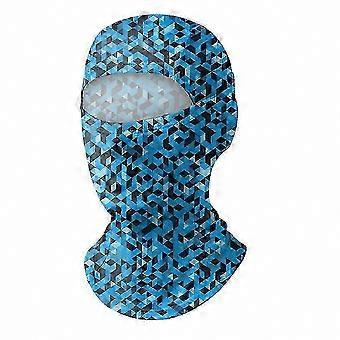 Breathable Ice Silk Cycling Balaclava for Outdoor Sports, Adjustable Sun Protection Face Mask, 40g L