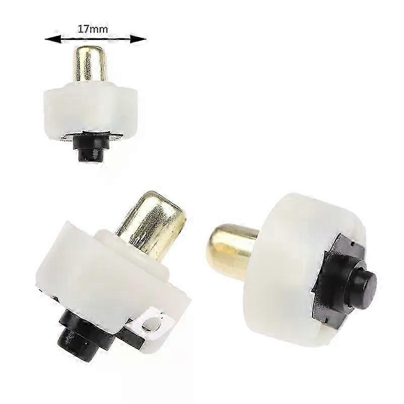 2pcs/lot Diameter 17mm LED Flashlight Push Button Switch ON/ OFF Electric Torch Tail Switch HOT