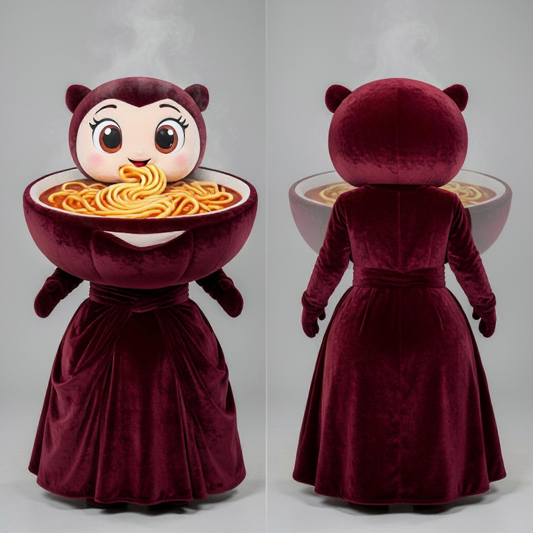 MASTICOT Maroon Velvety Pho Mascot