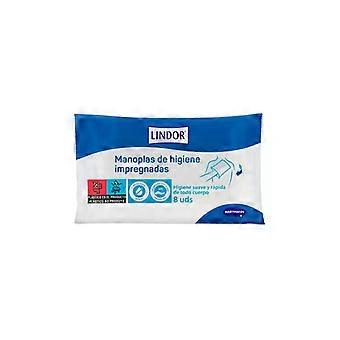 Hartmann Lindor Impregnated Hygiene Mittens 8 Units