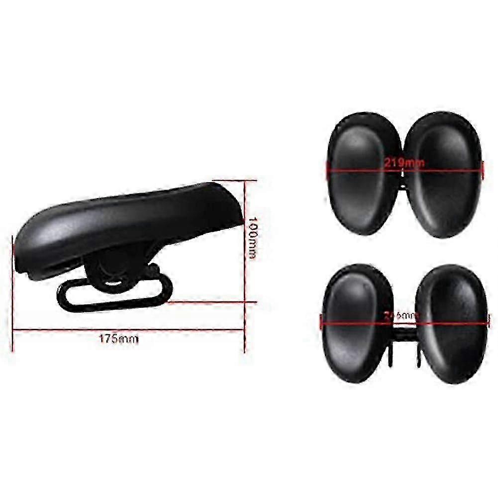 Bicycle saddle without nose for comfortable long rides