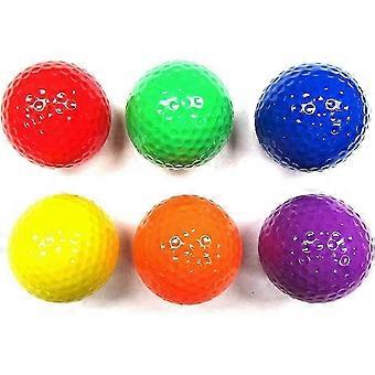 Mixed Colored Golf Ball, Driving Range Golf Balls,Golf Practice Ball(six color) GIX