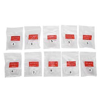 500pcs False Nail Tips Artificial French Half Manicure Nail Tips Nail Art AccessoryTransparent