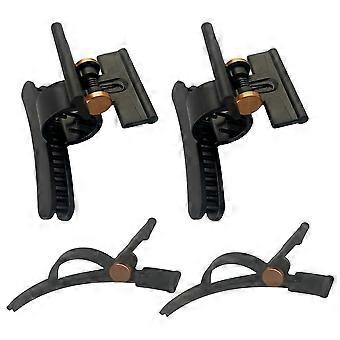 4x Haarclips für Haartrockner und Airwrap Styler Haartrockneraufsätze, Gold