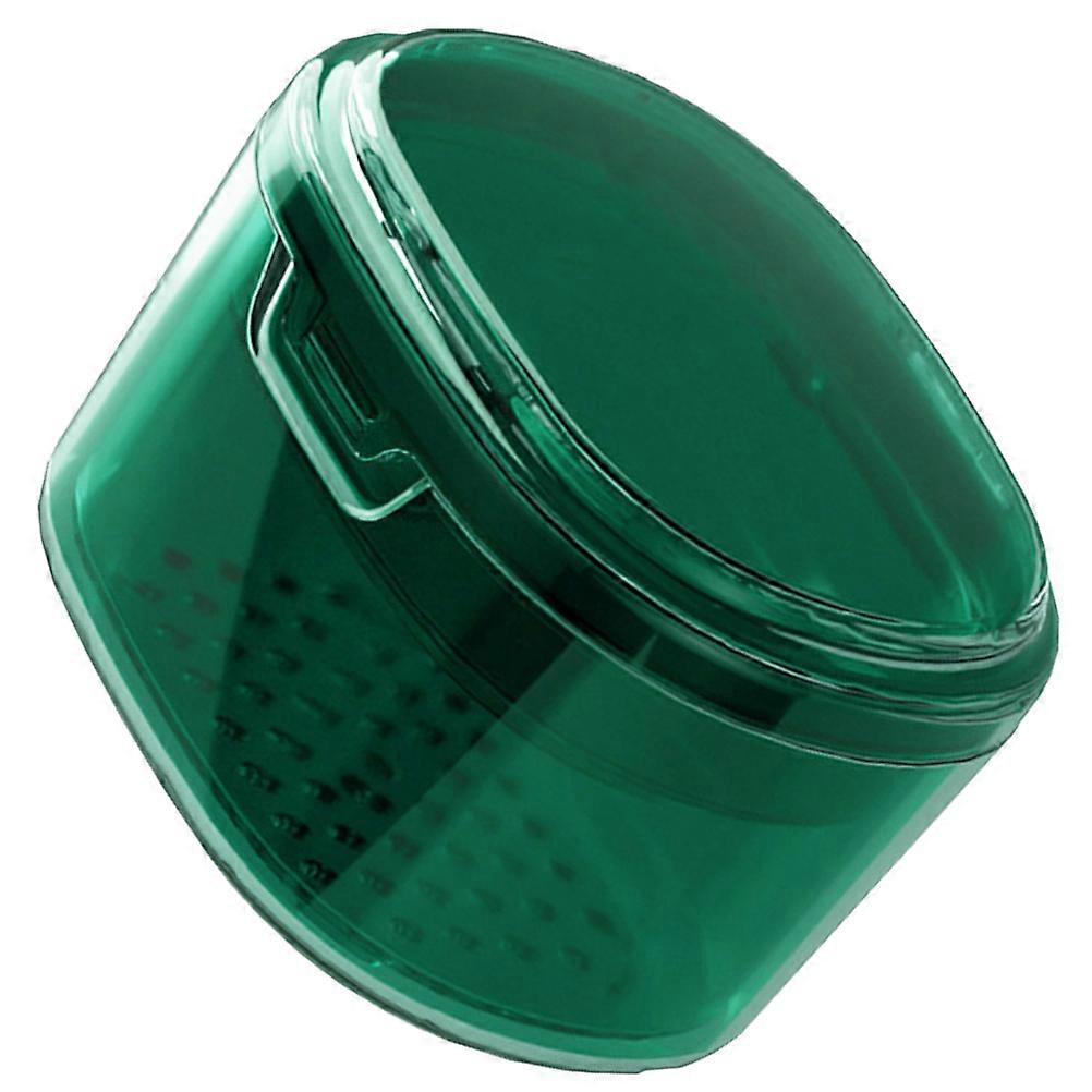 Retainer Case Denture Case Portable Storage Box with Double Layer