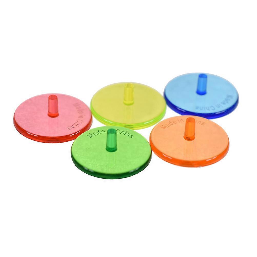 Golf Ball Mark Plastic Marker for Game Positioning 100Pcs Multicolor Set