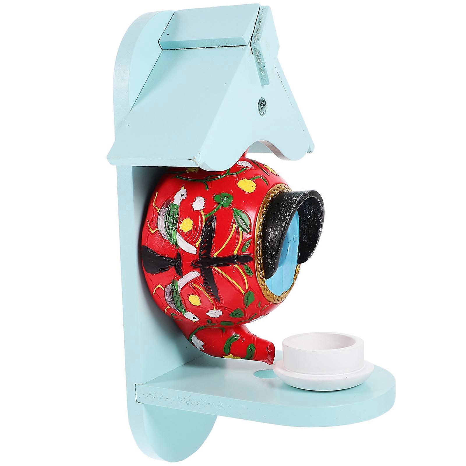 Bird House Tea Pot Shape Garden Nesting Box 1Set Decorative