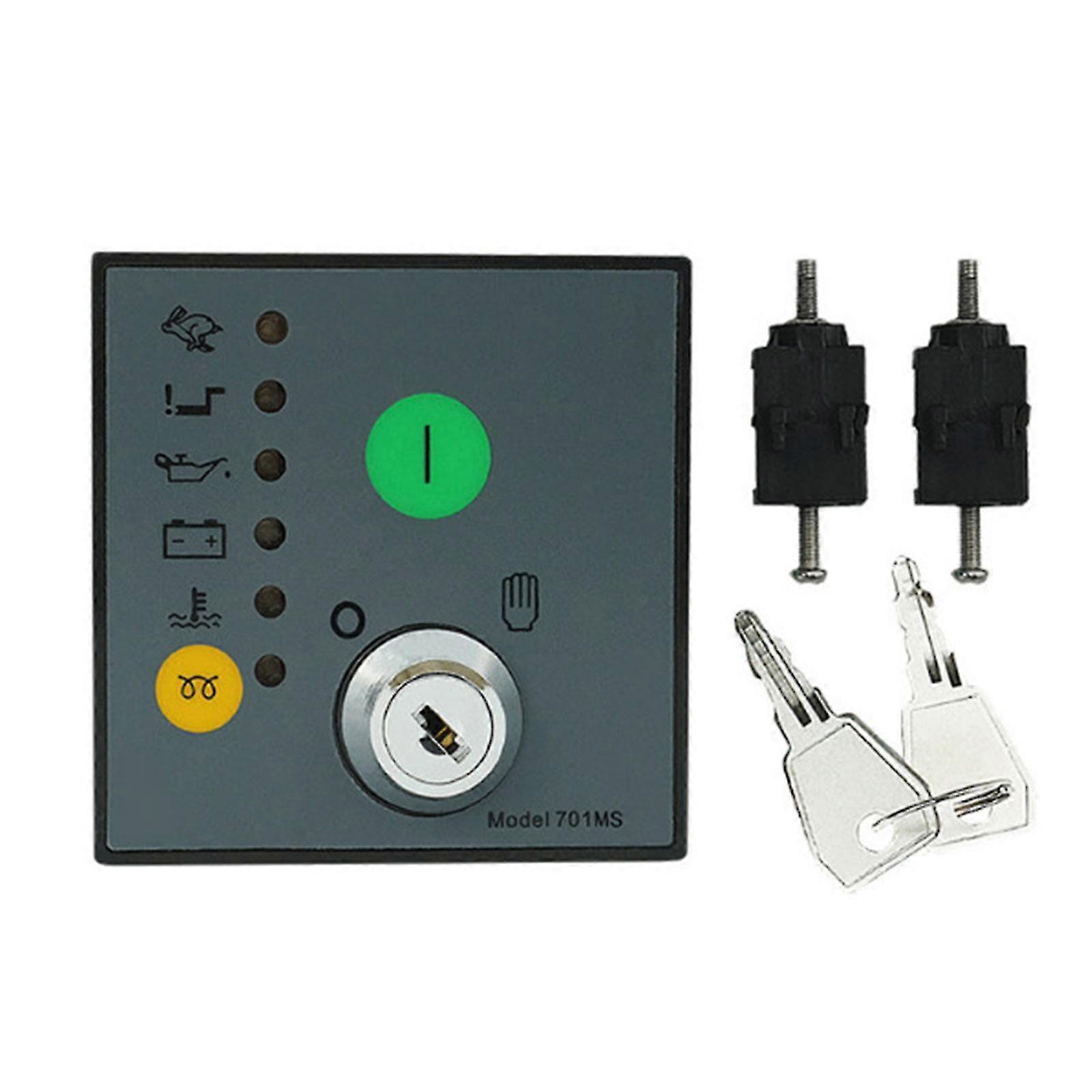 Manual Start Panel Key Start Control Module DSE701MS Diesels Generator Controller Module Generator Control Module Multicolor