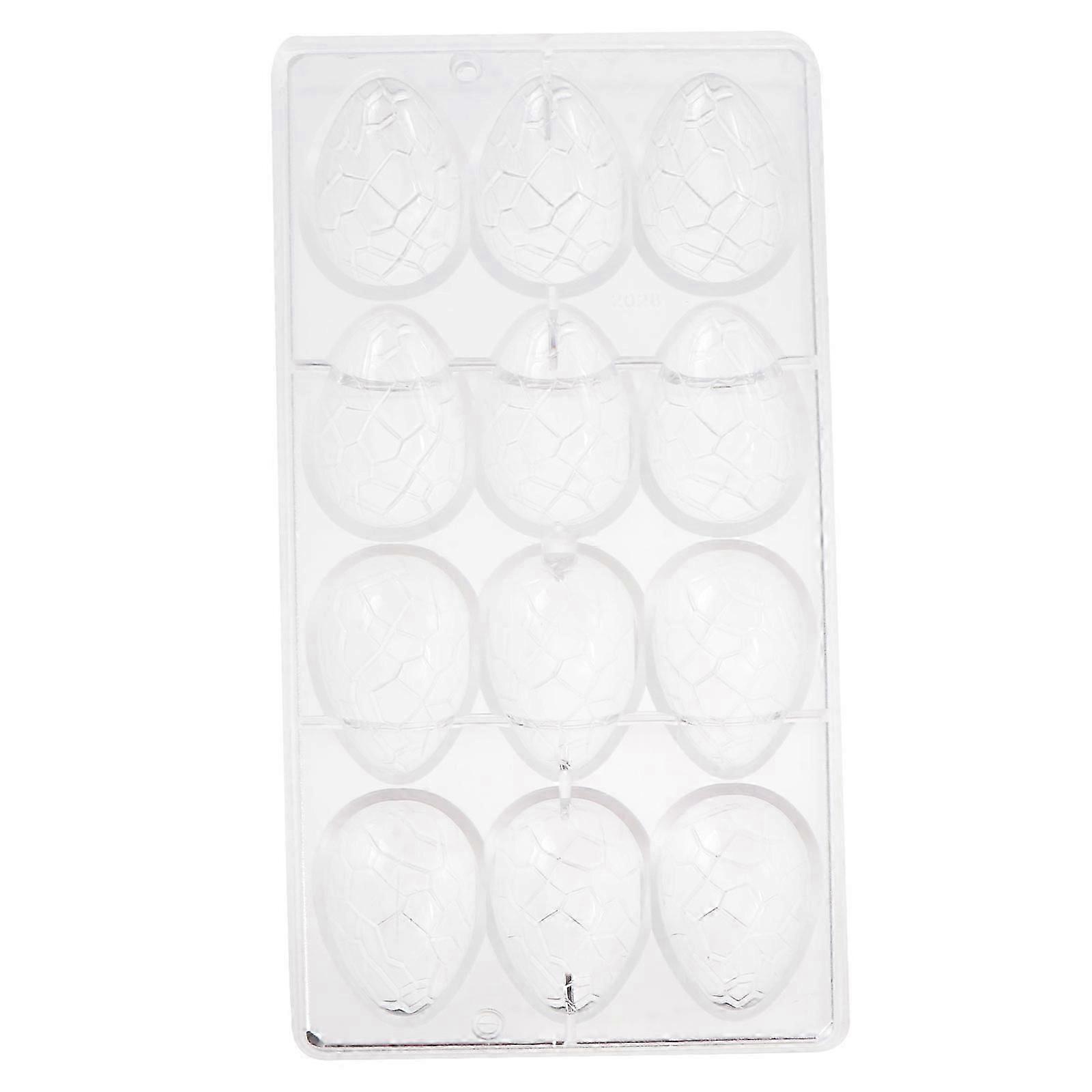 Plastic Easter Egg Chocolate Mold for Baking Mold Tool 1Pcs Transparent