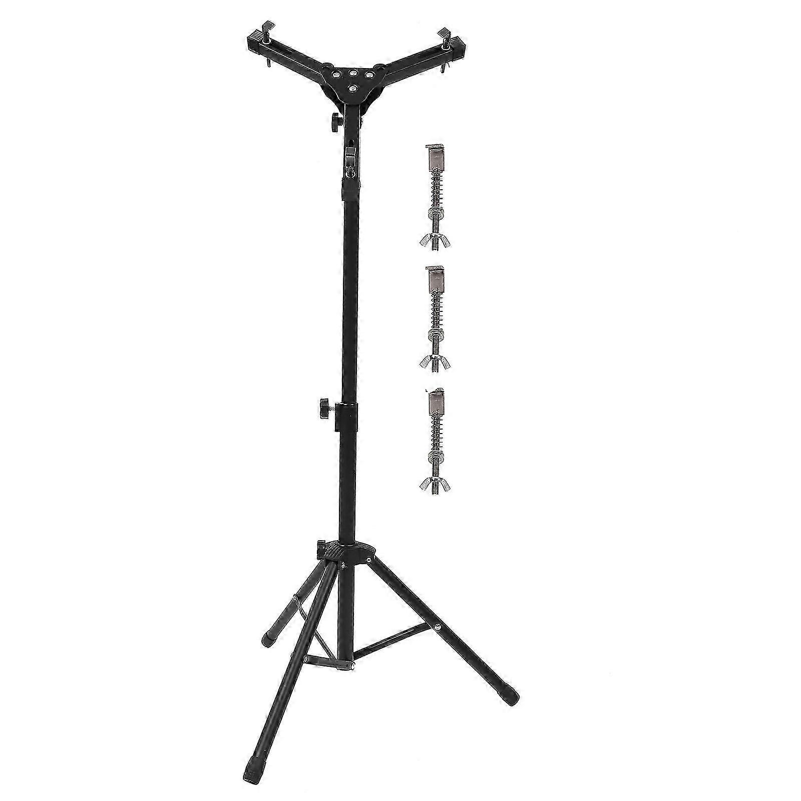 Black Drum Storage Shelf Drum Bracket Adjustable Height 99X43X43CM 1Set