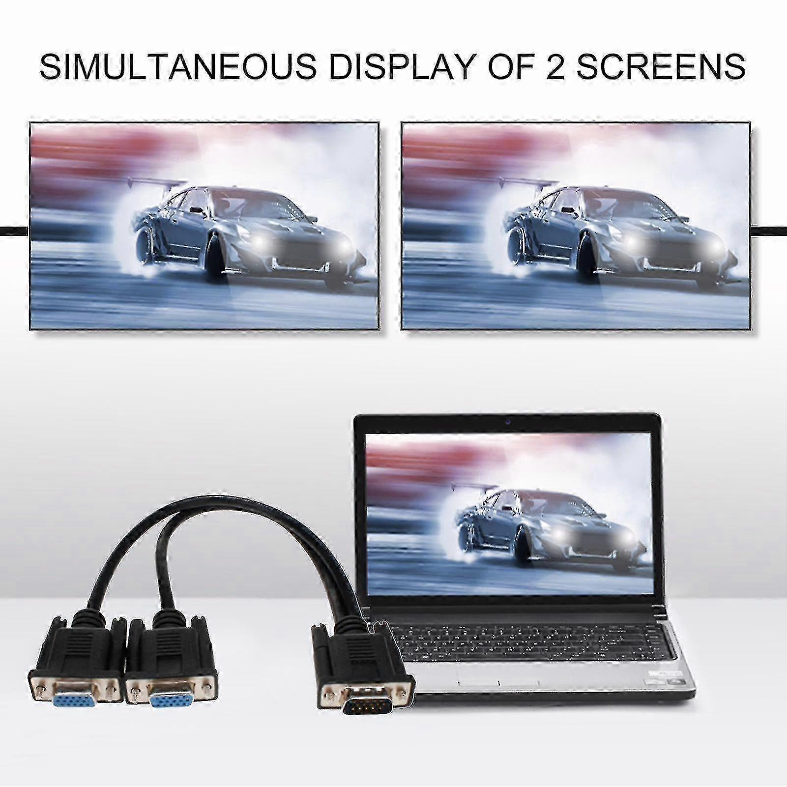 Dual Output VGA Splitter Cable