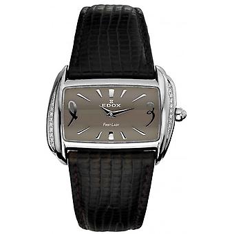 Edox First Lady Swiss Quartz Analog Women Watch with Lizard Skin Bracelet 21224-3D-BRIR