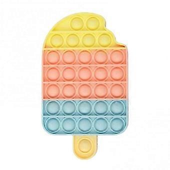 Bubble Sensory Fidget Toy Ice Cream Shaped Pocket Sized Stress Reliever for Kids Adults with ADHD Autism