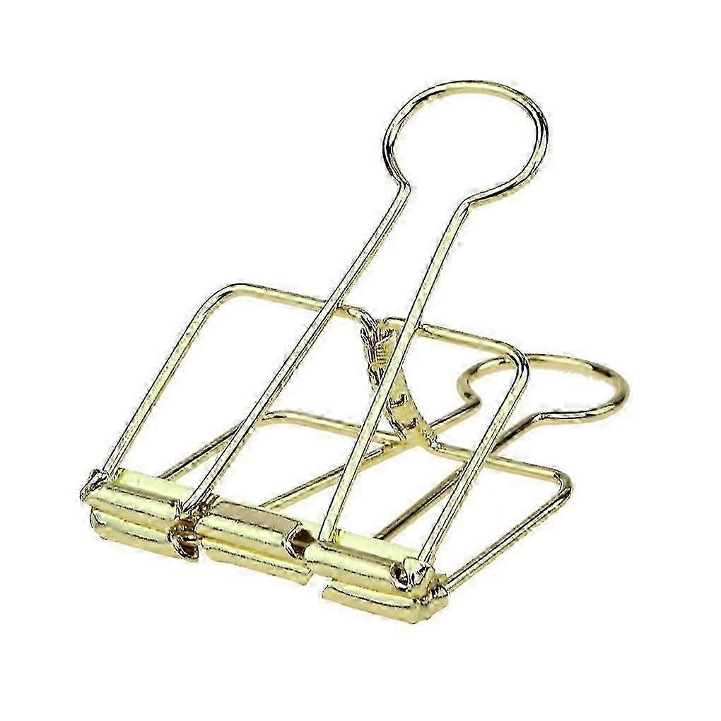 20 Solid Colour Metal Paper Clips Plated