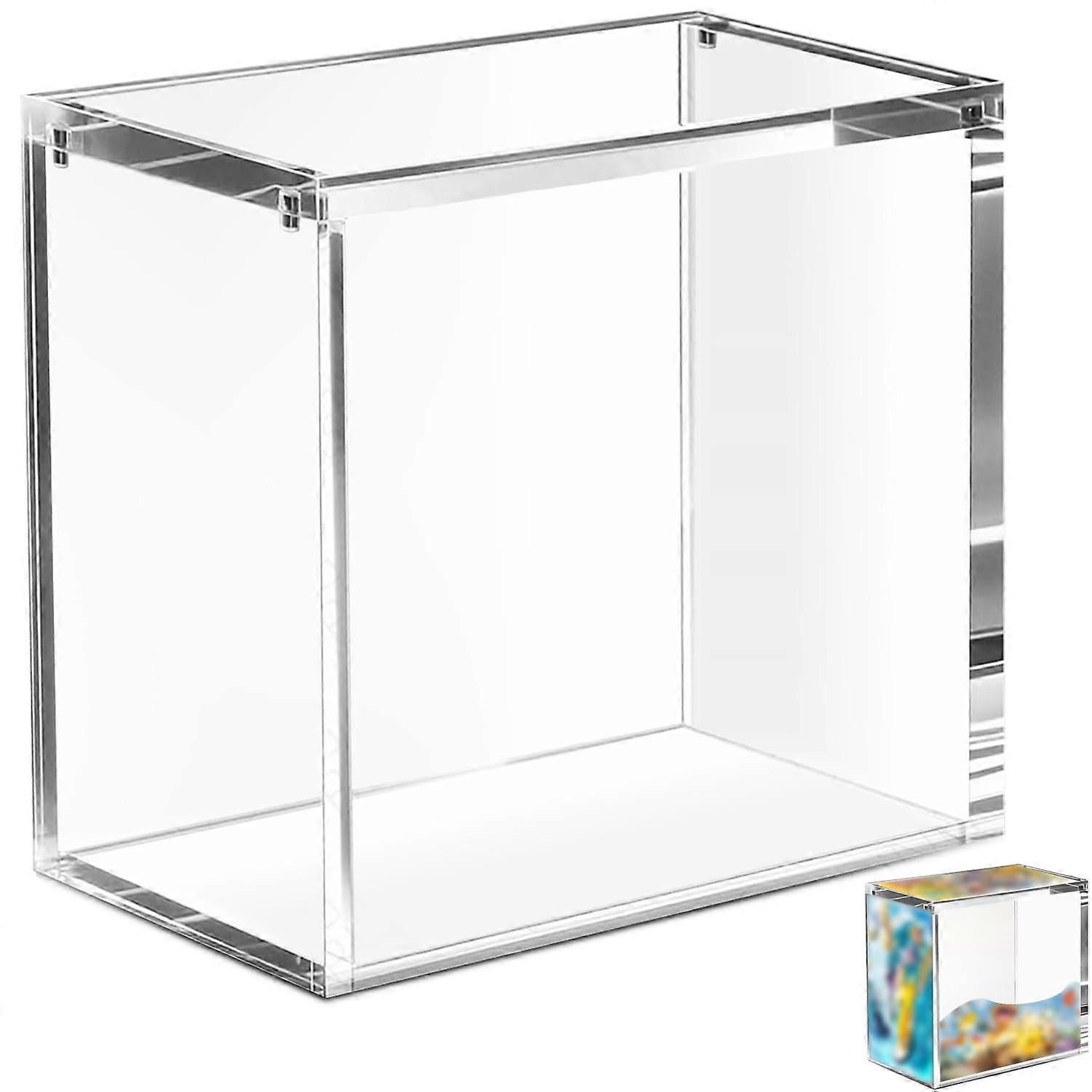 Acrylic Booster Box Display Case with Magnetic Lock, Stackable Dustproof Trading Card Protector