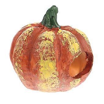 Orangefarbene, dekorative Versteckhöhle für Garnelen, in Kürbisform, für Aquarien, zur Dekoration, 3 Stück.