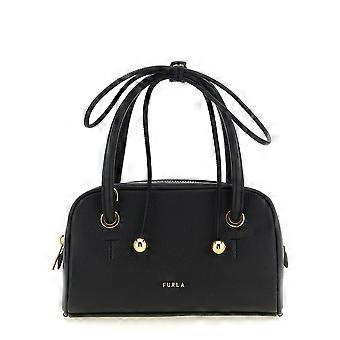 Furla Black Calfskin Handbag