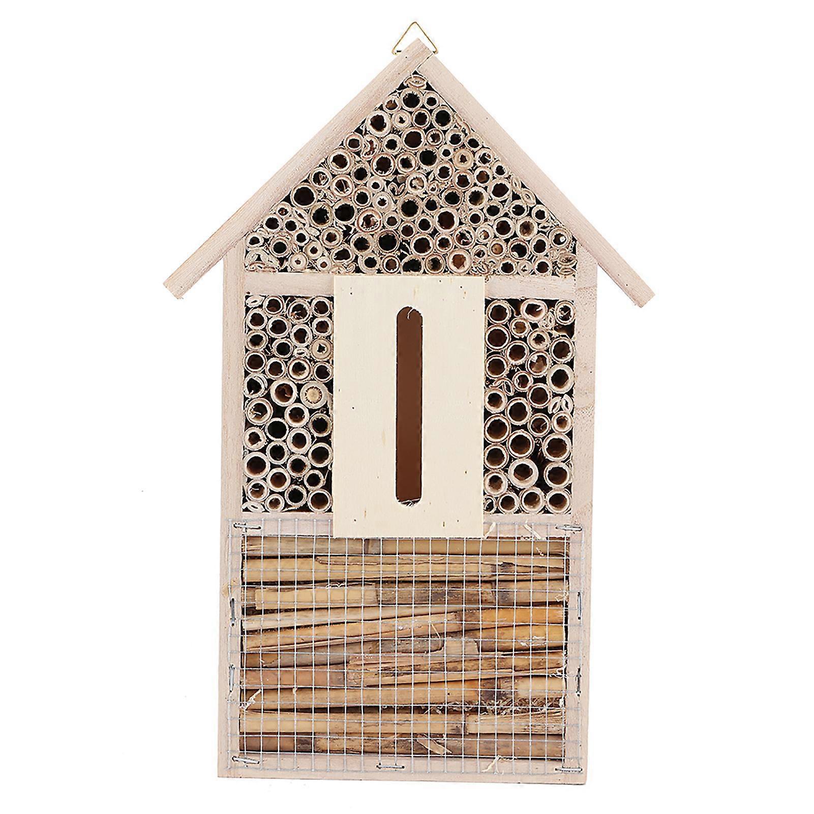 Natural Wood Bee Nesting Box