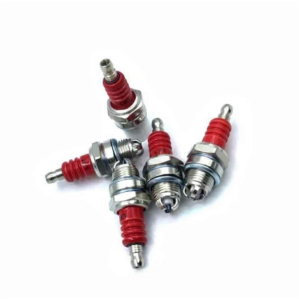 2 Stroke Spark Plug Set 5PCS for Mower and Chainsaw, Reliable Ignition Performance, Easy Installation