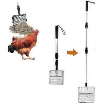 Chicken Poop Scooper, Coop Cleaning Tools for Henhouse & Kitty Litter, Farm Accessories, Black yfsy