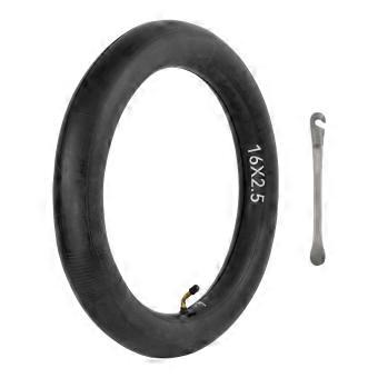 Suitable for 16x25 inner tubes, 16-inch electric scooter tires, 16*250 curved nozzle, thickened butyl rubber inner tube, inner bag with 16x250 curved 
