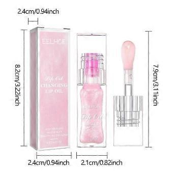 Instant Volumising Lip Plumper Oil Reduzir Lip Fine Line Anti-Cracking Lip Oil Longa Duração Espelho Vidro Lip Gloss 6.5ml