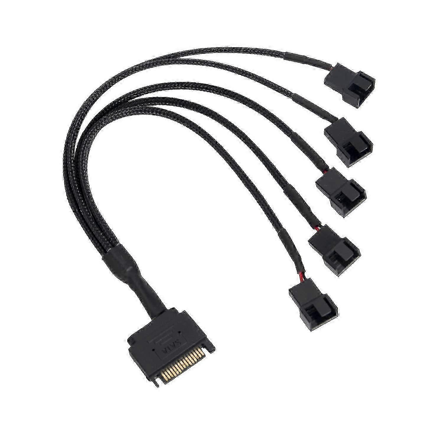 Black Triple Fan SATA Adapter