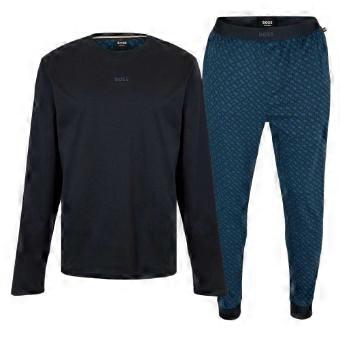 Boss Mens Geometric Long Pyjama Set