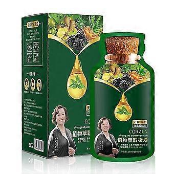 Natürliches Pflanzenhaarfärbemittel, Neues Botanisches Blasen-Haarfärbemittel 26ml x 10 Packungen Shampoo