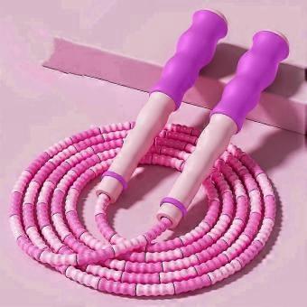 Adjustable Beaded Jump Rope For Cardio Training