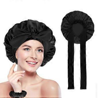 Oversized Satin Bonnet for Curly Hair Volume Retention