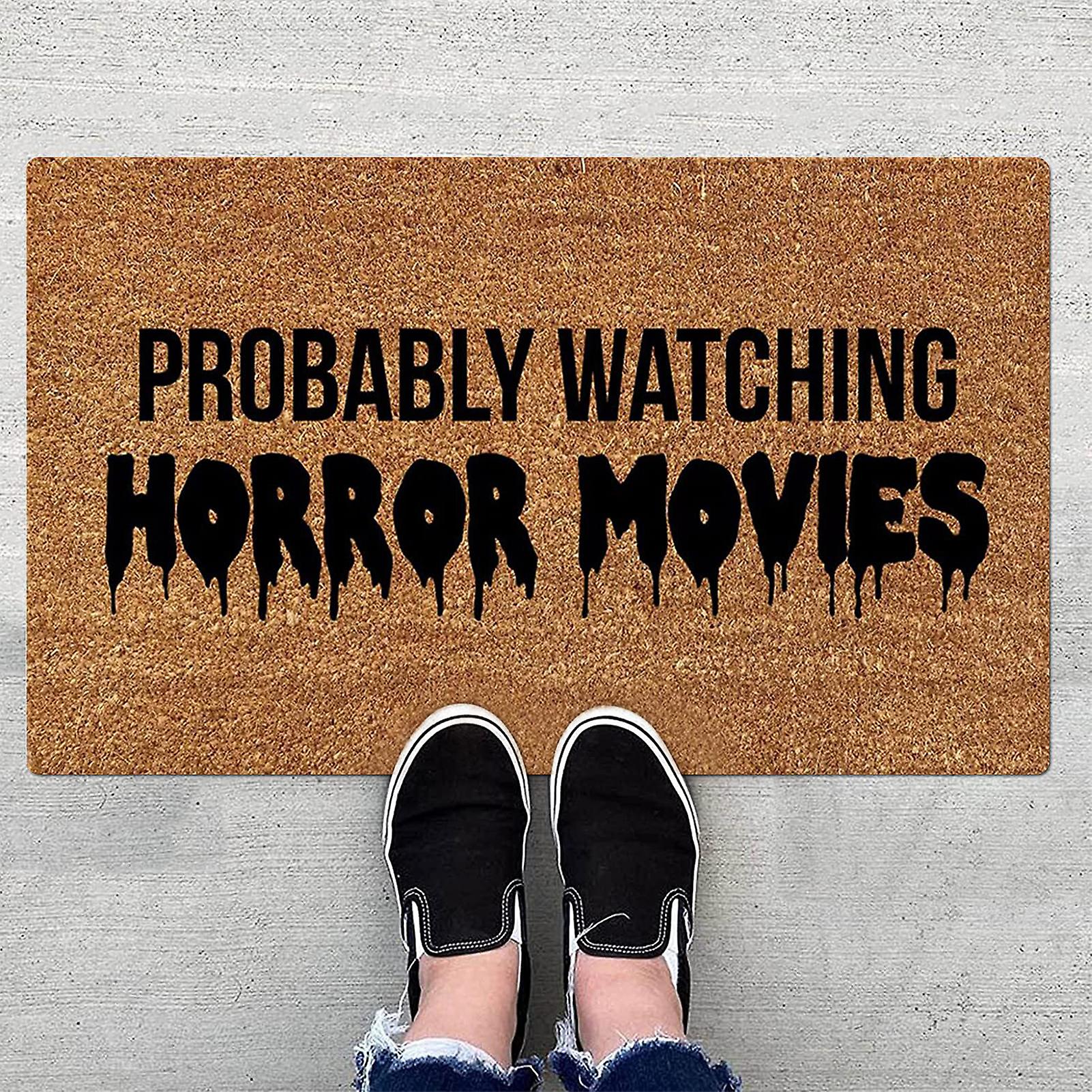 Welcome Pattern Halloween Carpet Durable Doormat Home Decor For Flat Dormitory Decoration