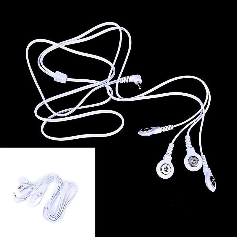 2.5mm 4 Button 2 In 1 Electrode Lead Wires Connecting Cables For Therapy Machine