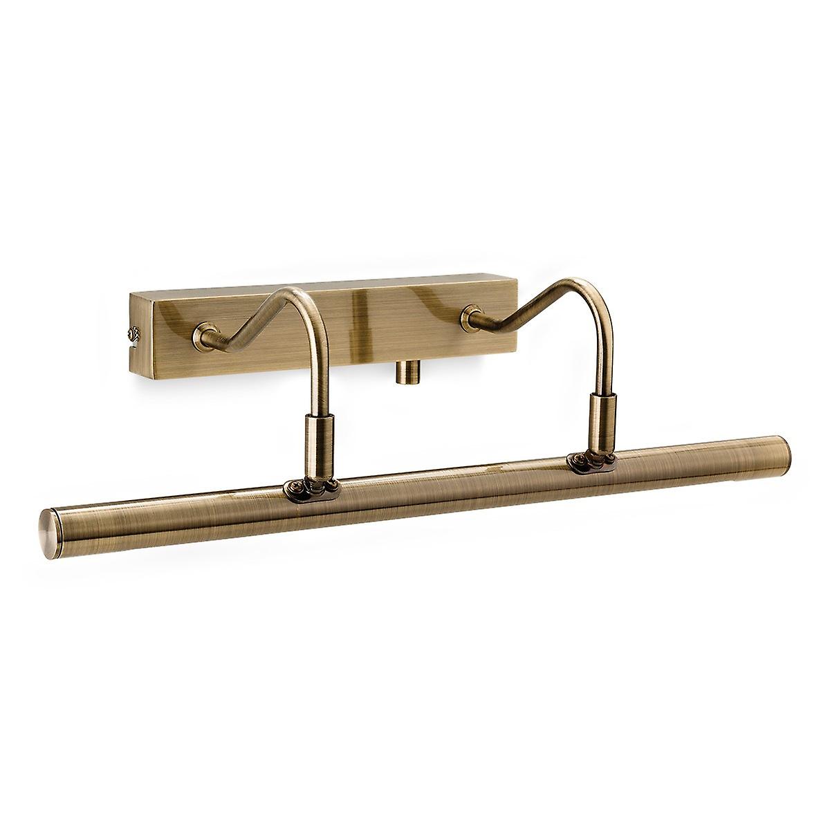 Firstlight - LED 1 Light Picture Wall Light c, w Dimmer Switch Antique Brass