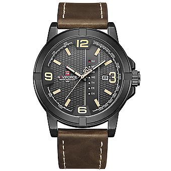 Naviforce klokker for menn Topp luksusmerke Casual Quartz Watch Vanntett Armbåndsur Menn Klokke Mannlig klokke