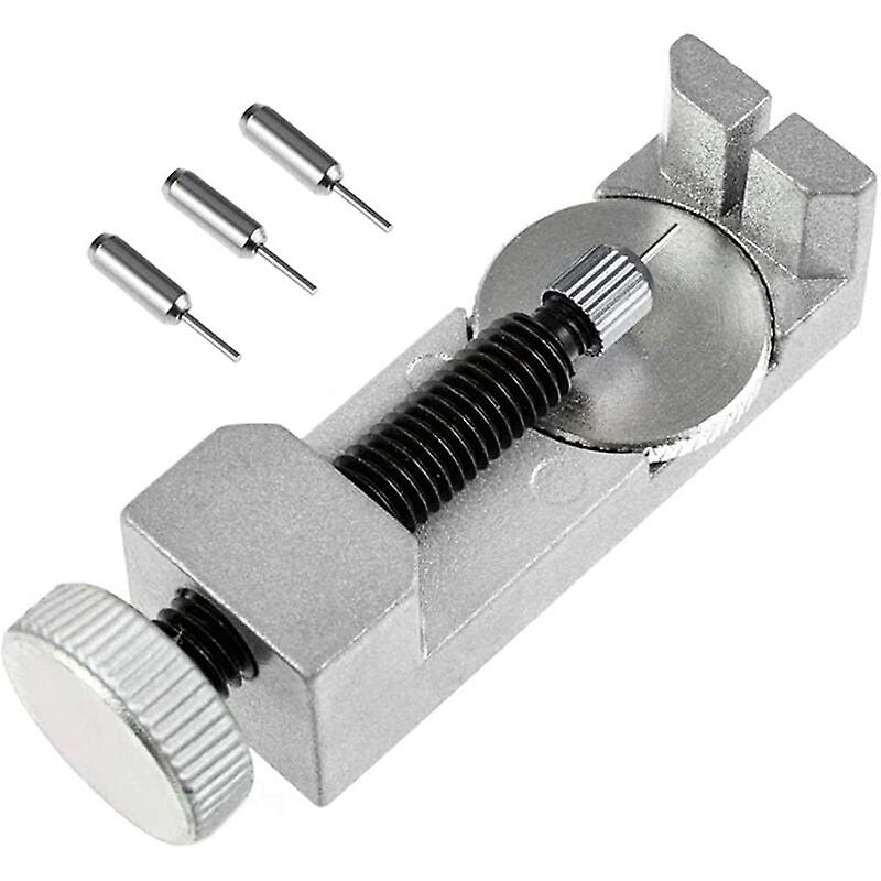 Adjustable Pin Punch Tool Compatible with Watches/Clocks + 4 Pin Punches of Different Sizes