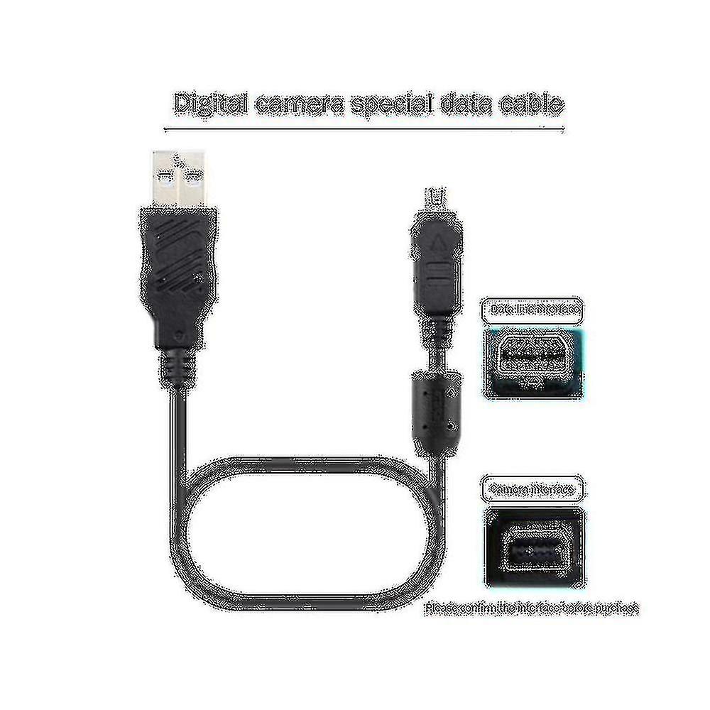 12pin Camera Usb Data Cord Cable For E-pl7 E-pl1/2/3/5/8 E-m10ii Em1 Cb-usb5 Cb-usb6