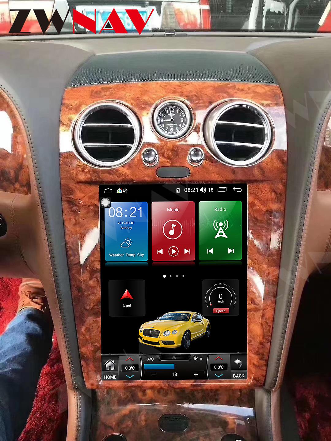 128G Tesla Sceen Android Player For Bentley Flying Spur Continental 2005 2006 2007 2008 2009 2010 2011 2012 GPS Audio Radio Unit