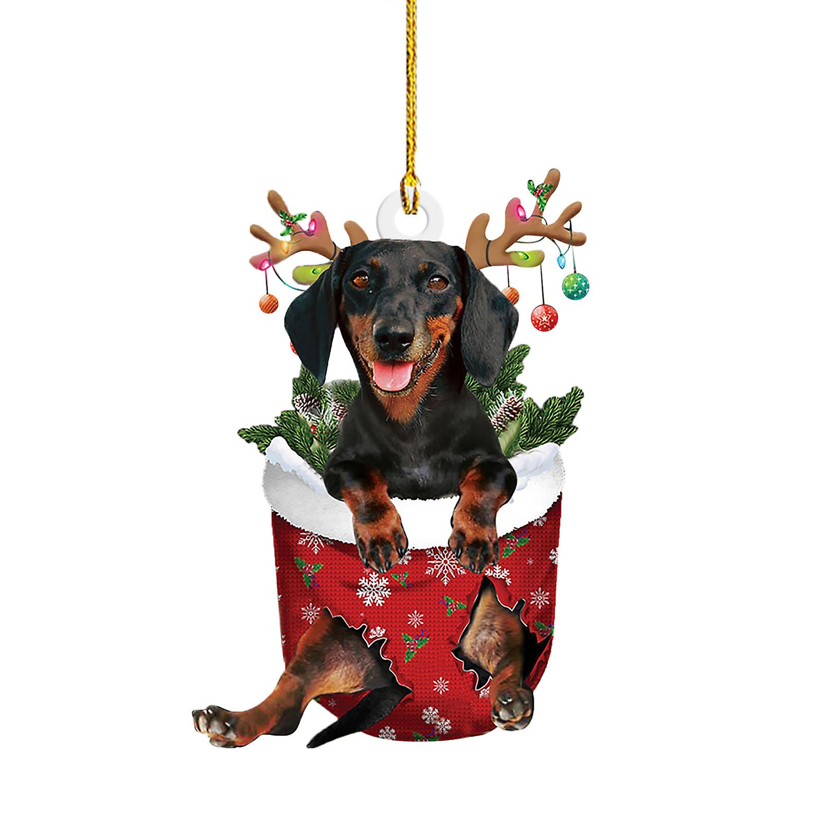 Dachshund Dog Christmas Pendant Creative Personalized Xmas Tree Decor