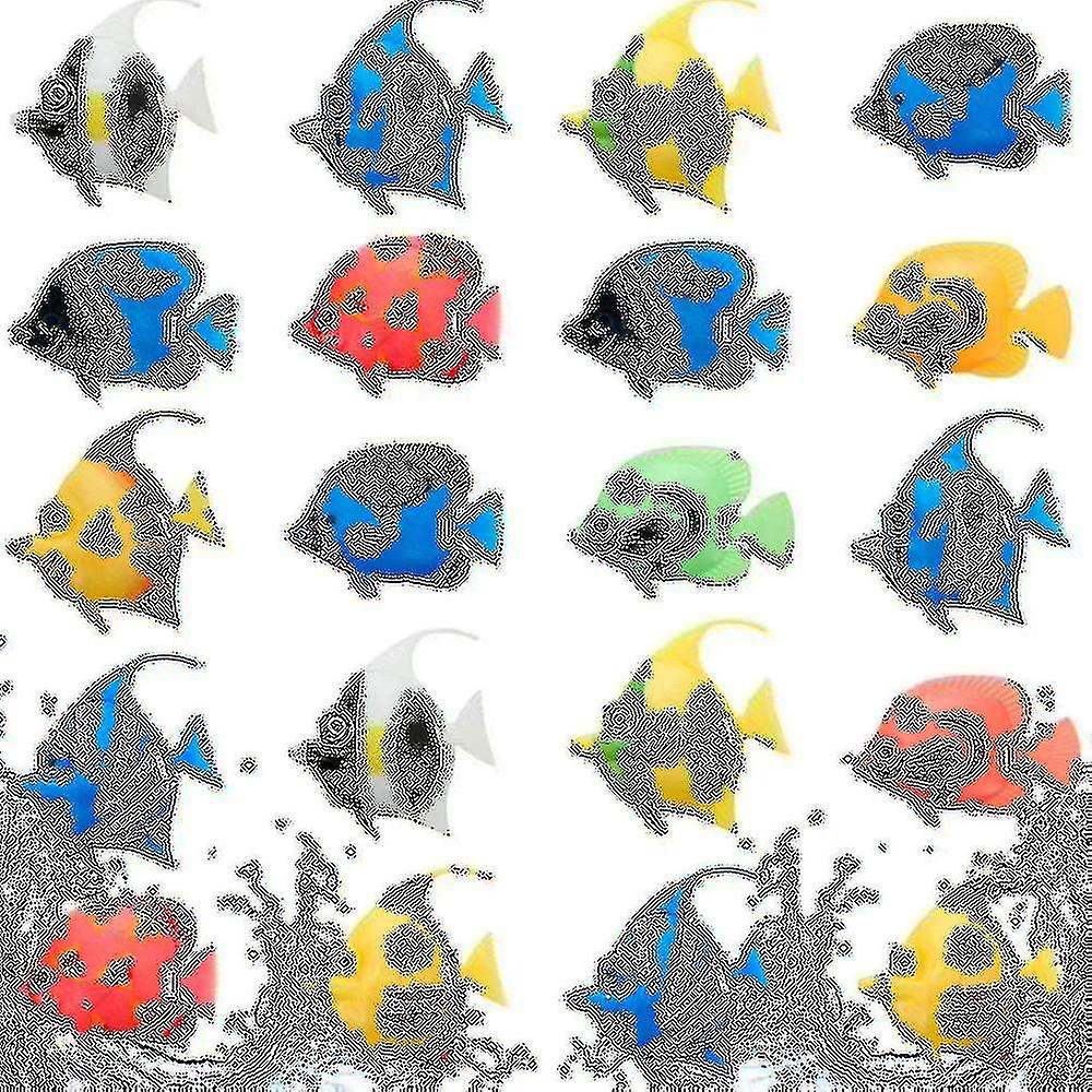 20 Pcs Artificial Moving Fish Plastic Floating Fishes High Simulation Realistic Fish Ornament Aquarium Decorations For Fish Tank (random Style)