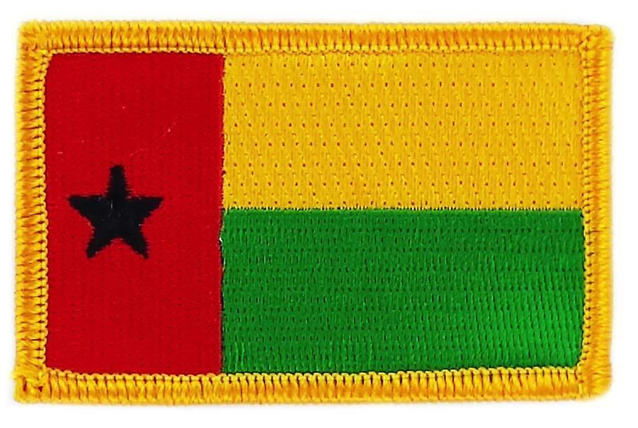 Patch Ecusson Brode Flag Guinee Bissau Bissao Thermocollant Insigne Blason
