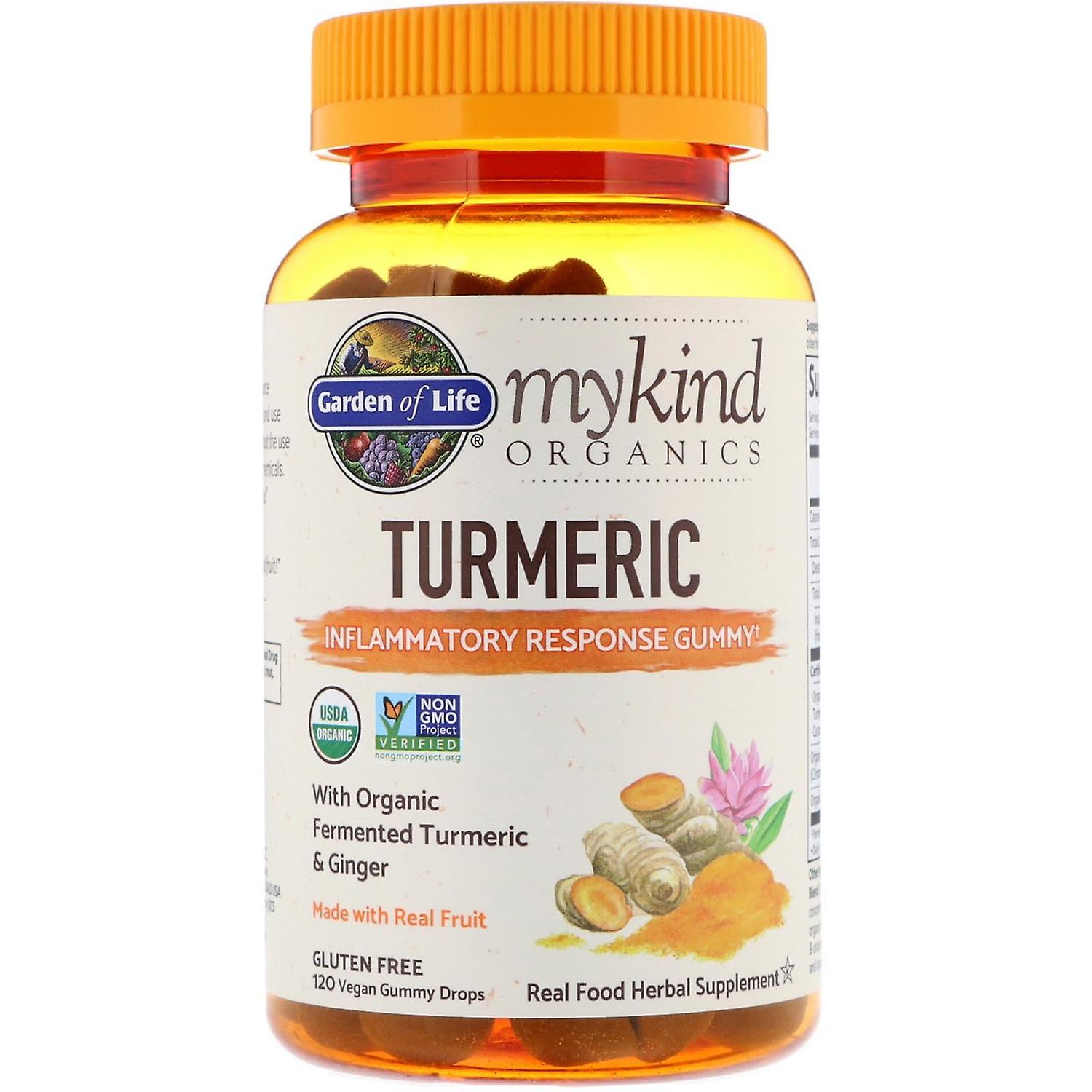 Garden of Life, MyKind Organics, Turmeric, Inflammatory Response Gummy, 120 Vega