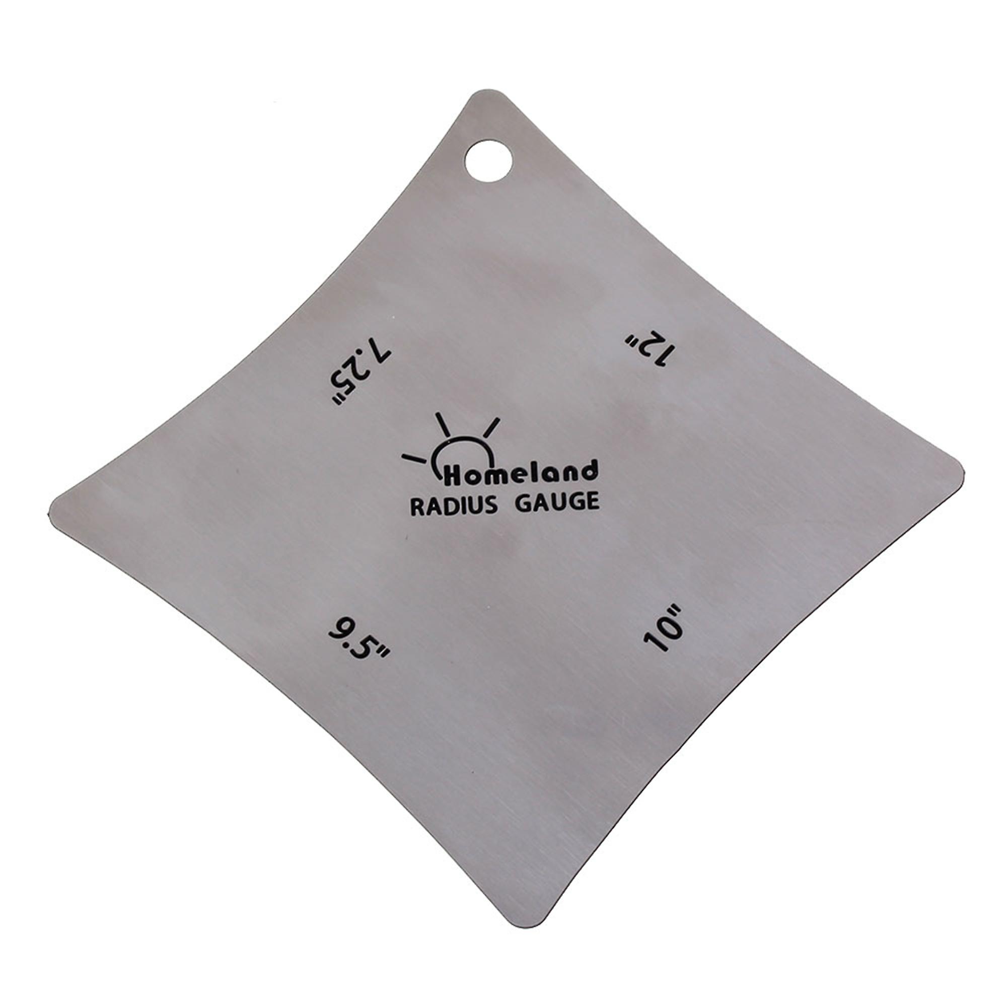 Silver Stainless steel Notched Fingerboard Measuring Tool Guitar Radius Gauges