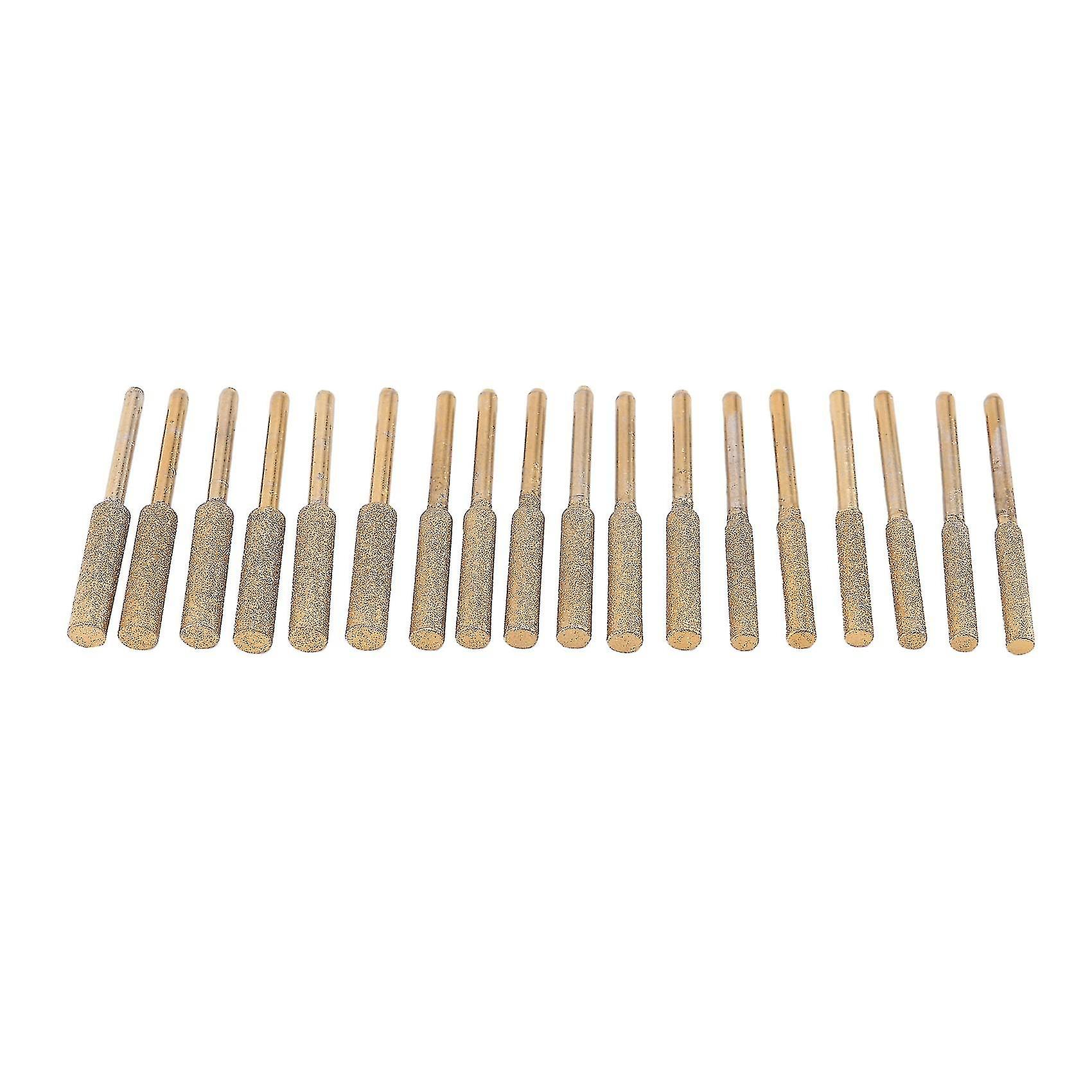 18pcs High Hardness Diamond Chainsaw Sharpener- Titanium Plated Burr Stone File,diamond Sharpening