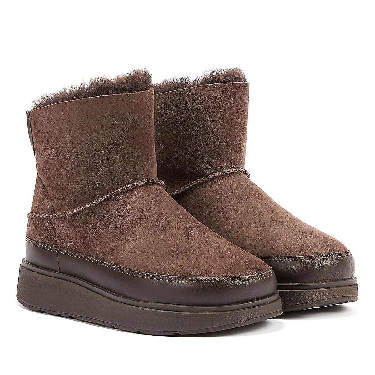 FitFlop Shearling Women's Chocolate Boots