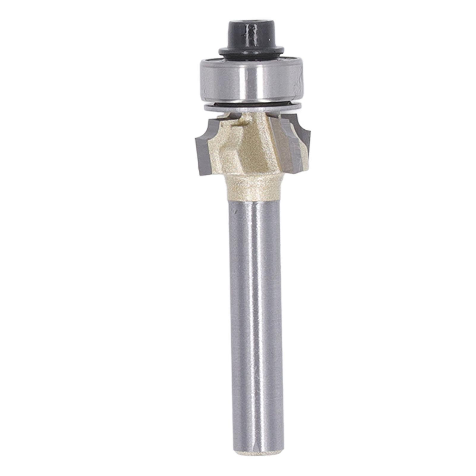 Round Over Router Bit Roundover Edge Bit Woodworking Chamfer Tool for Cabinet Edge 1/4 Inch Shank 