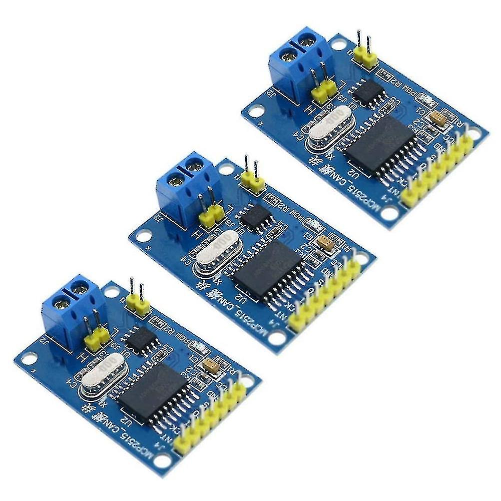 3pcs MCP2515 Can Bus Module Tja1050 Récepteur Spi Module Compatible avec 51 Mcu Arm Controller Development Board