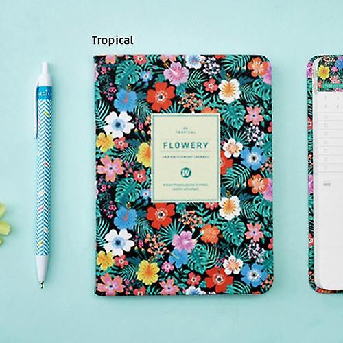 PU piele notebook floral de flori Programul de carte Jurnal săptămânal Planificator Notebook Hârtie Școala de birou rechizite de papetărie nr