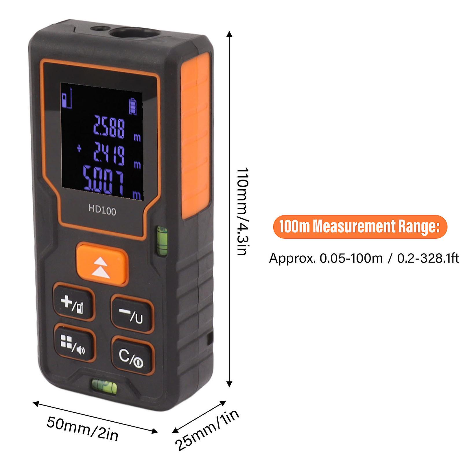 High Accuracy Laser Distance Meter 100m Portable Handheld