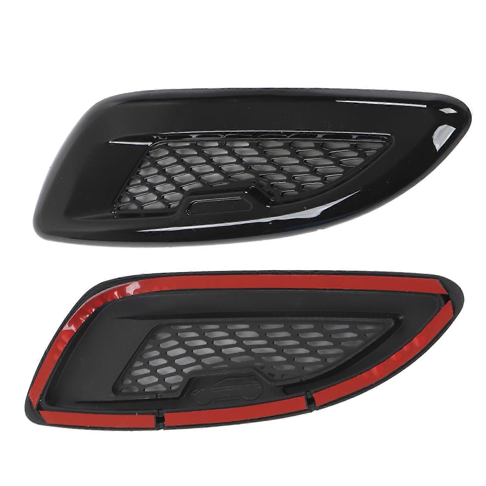 Dynamic Style Gloss Black Bonnet Grille Air Vent Trims Add On Replacement For Land Rover Range Rover Evoque L538 12 to 18